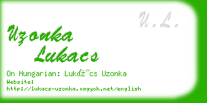 uzonka lukacs business card